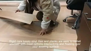 Easy Install Spc Vinyl Flooring Plank Tiles Waterproof