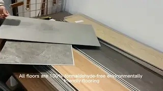 Formaldehyde Free Eco-Friendly Spc Vinyl Plastic Flooring Tiles