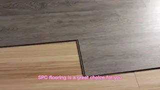 Spc Flooring Click Plank Installation Effect Show Two Colors