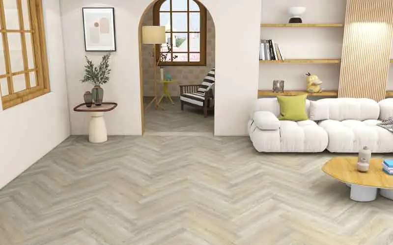 Features of SPC Click Herringbone Flooring Interlocking Floor Tiles