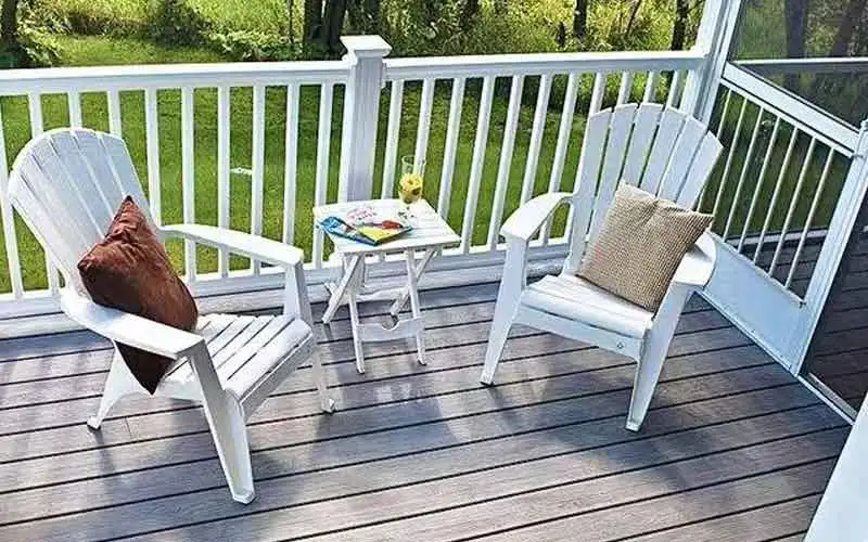 Features of Non-Slip 3D Woodgrain WPC Flooring For Outdoor Courtyard